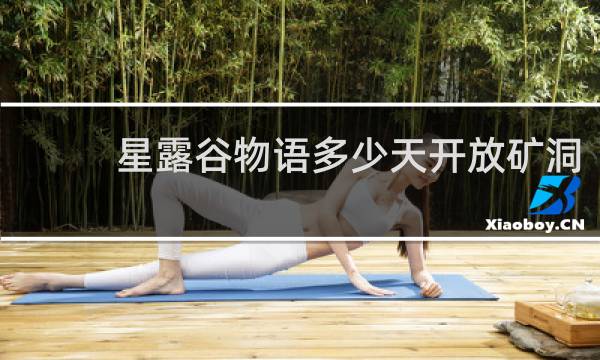 星露谷物语多少天开放矿洞