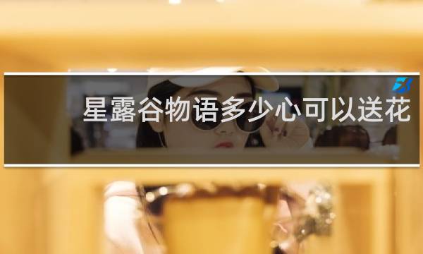 星露谷物语多少心可以送花