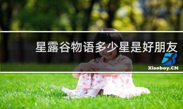 星露谷物语多少星是好朋友