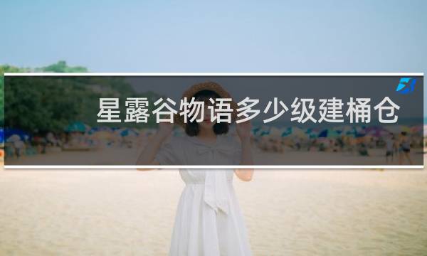 星露谷物语多少级建桶仓