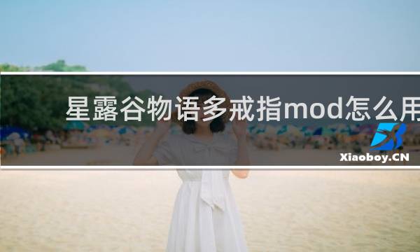 星露谷物语多戒指mod怎么用