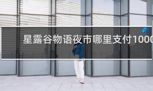 星露谷物语夜市哪里支付1000