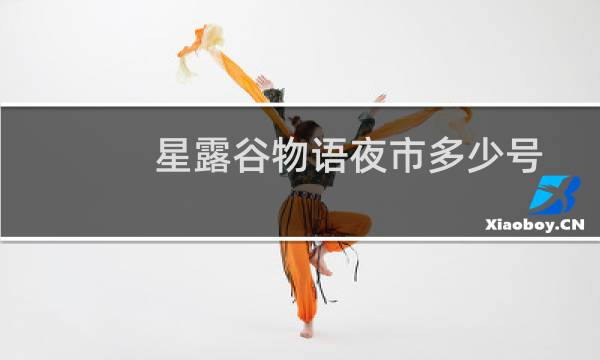 星露谷物语夜市多少号