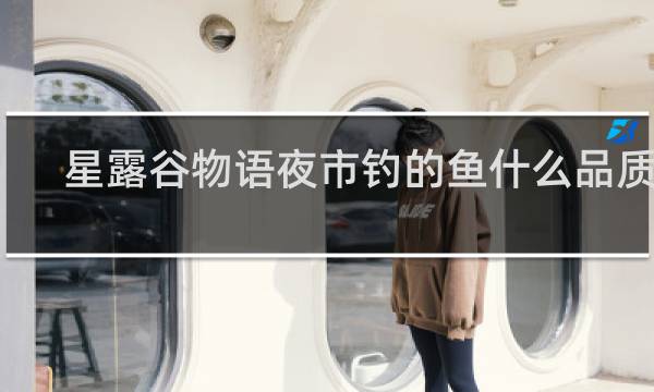 星露谷物语夜市钓的鱼什么品质的