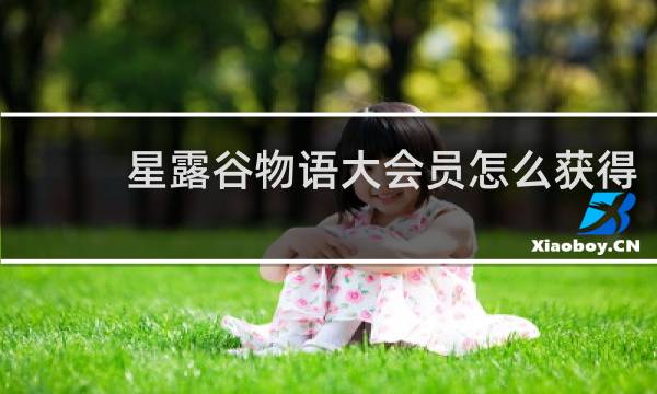 星露谷物语大会员怎么获得