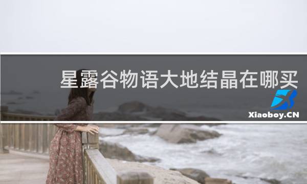 星露谷物语大地结晶在哪买