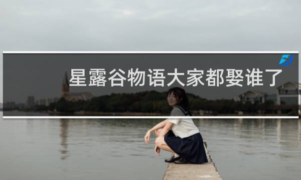 星露谷物语大家都娶谁了