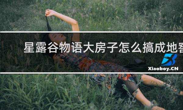 星露谷物语大房子怎么搞成地窖