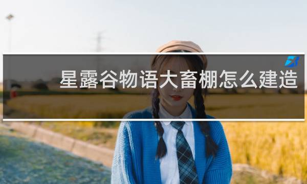 星露谷物语大畜棚怎么建造