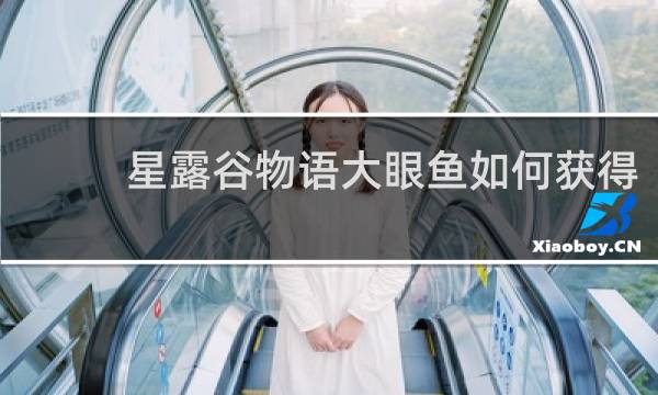 星露谷物语大眼鱼如何获得