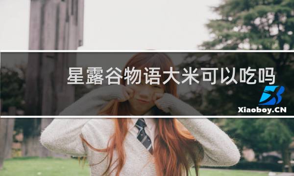 星露谷物语大米可以吃吗