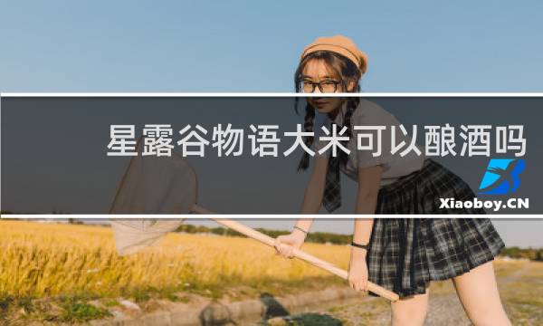 星露谷物语大米可以酿酒吗