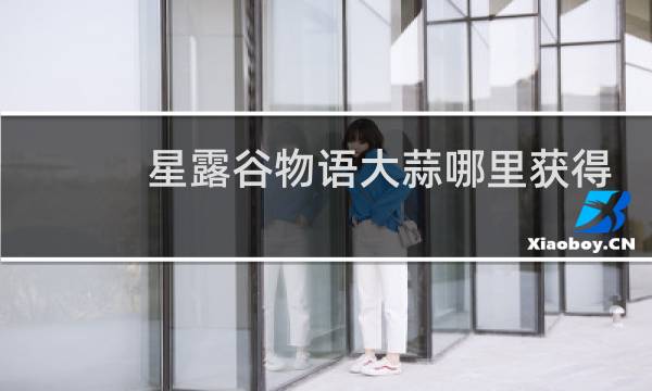 星露谷物语大蒜哪里获得