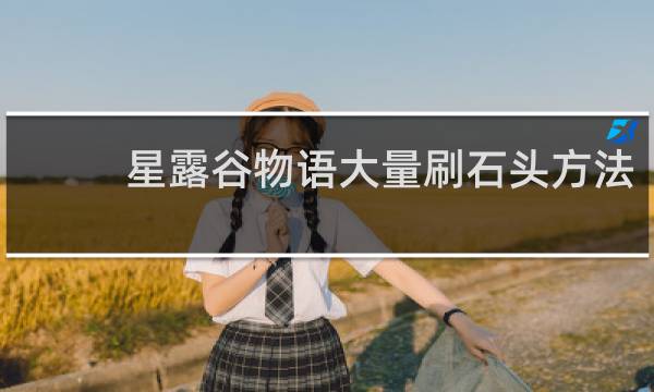 星露谷物语大量刷石头方法