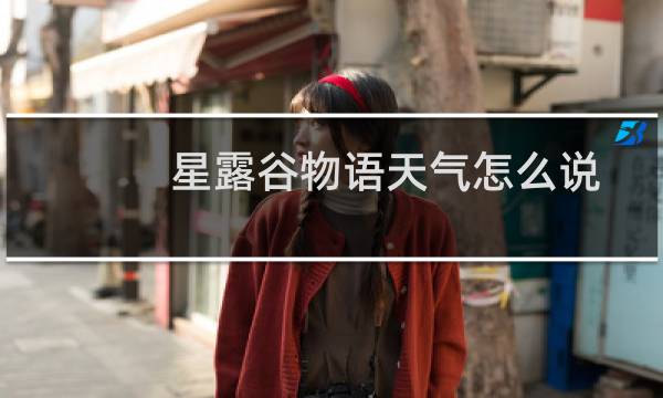 星露谷物语天气怎么说