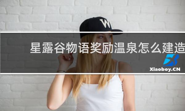 星露谷物语奖励温泉怎么建造