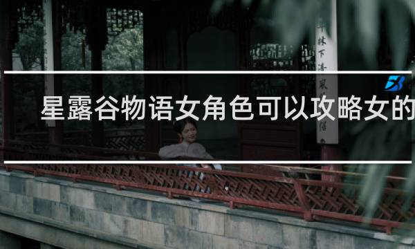 星露谷物语女角色可以攻略女的吗