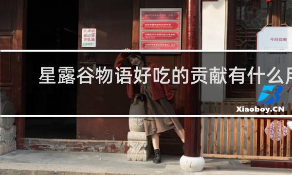 星露谷物语好吃的贡献有什么用