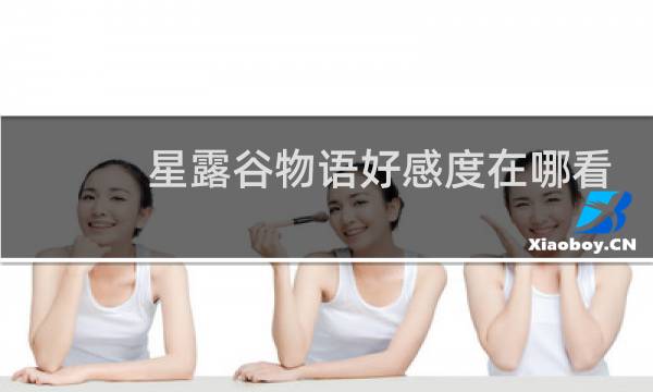 星露谷物语好感度在哪看
