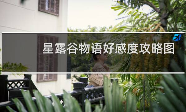 星露谷物语好感度攻略图