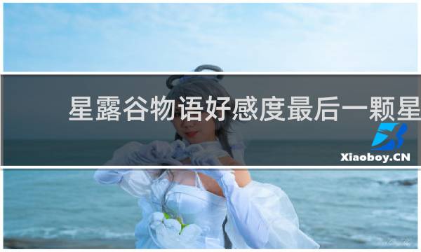 星露谷物语好感度最后一颗星