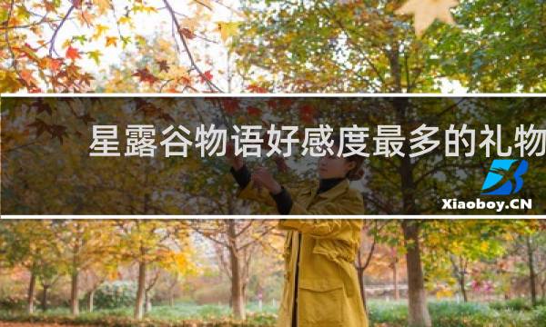 星露谷物语好感度最多的礼物