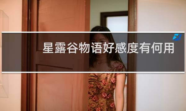 星露谷物语好感度有何用