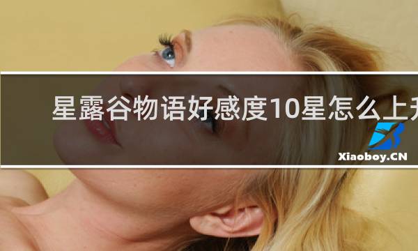 星露谷物语好感度10星怎么上升