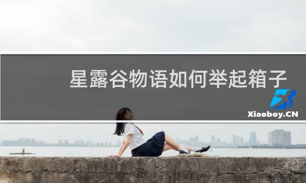 星露谷物语如何举起箱子