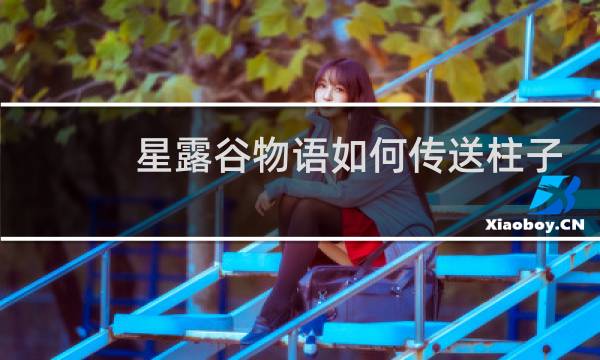 星露谷物语如何传送柱子