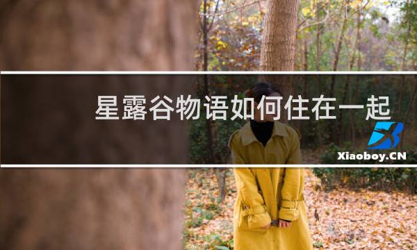 星露谷物语如何住在一起
