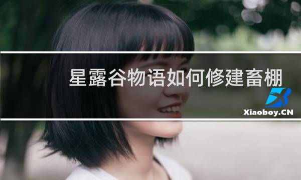 星露谷物语如何修建畜棚