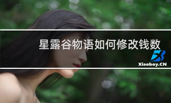 星露谷物语如何修改钱数