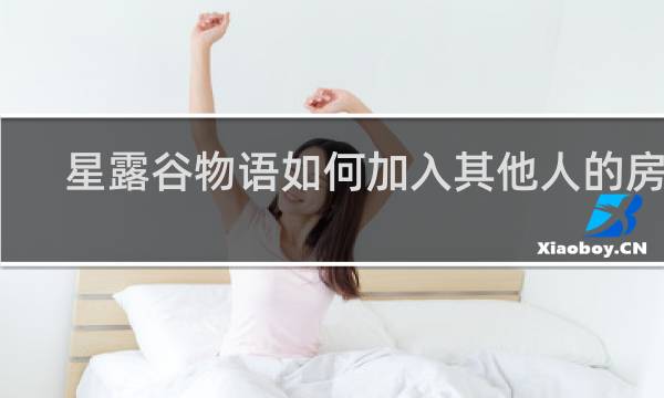 星露谷物语如何加入其他人的房间