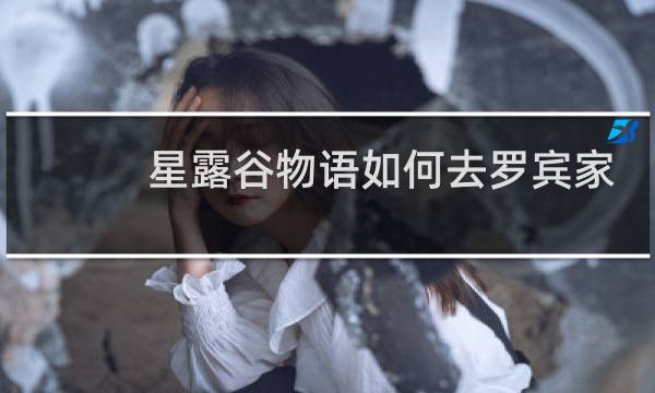 星露谷物语如何去罗宾家