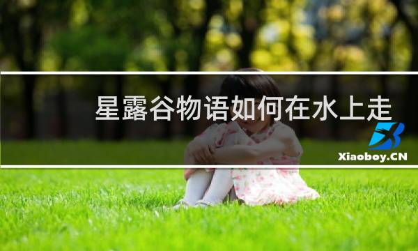 星露谷物语如何在水上走