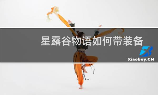 星露谷物语如何带装备