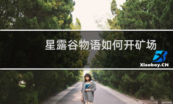 星露谷物语如何开矿场