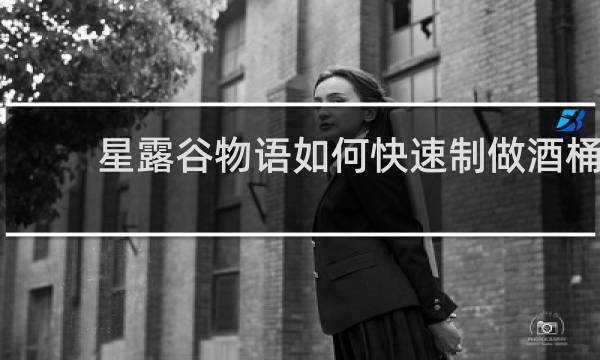 星露谷物语如何快速制做酒桶