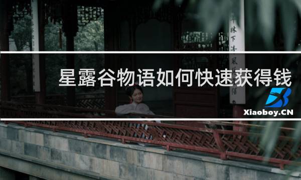 星露谷物语如何快速获得钱