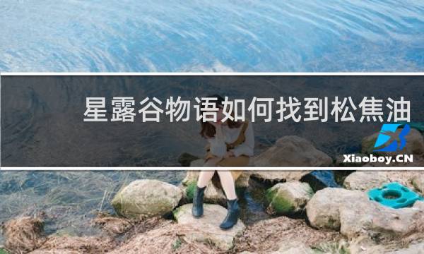 星露谷物语如何找到松焦油