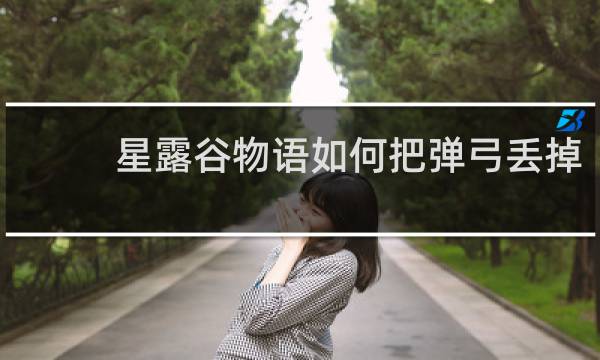 星露谷物语如何把弹弓丢掉