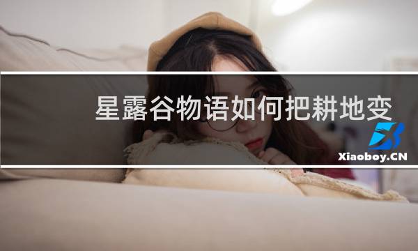 星露谷物语如何把耕地变