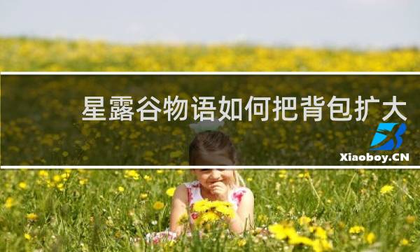 星露谷物语如何把背包扩大