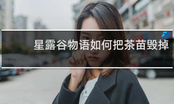 星露谷物语如何把茶苗毁掉