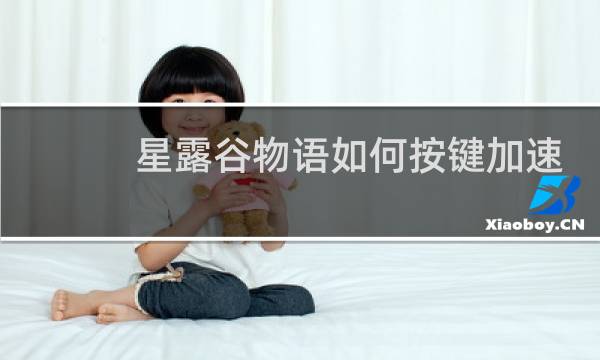 星露谷物语如何按键加速