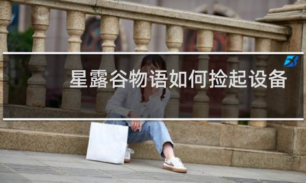 星露谷物语如何捡起设备
