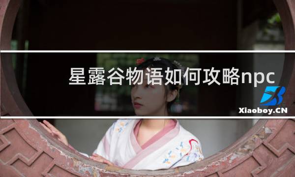 星露谷物语如何攻略npc