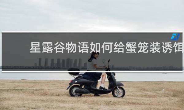 星露谷物语如何给蟹笼装诱饵