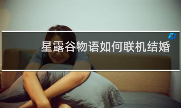 星露谷物语如何联机结婚